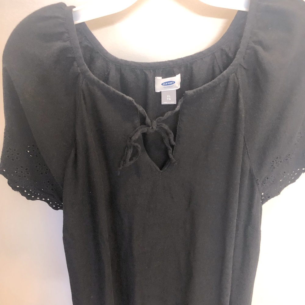 Old Navy XL cool, black t-shirt dress